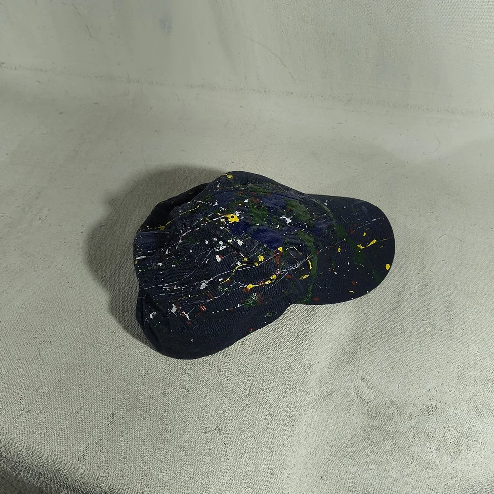 Unisex Navy Blue Adj Cap 551 with Unique Street Wear Art Timothy Designs